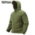 Men’s Hooded Thermal Fleece Jacket – Windproof Full-Zip Outdoor Coat with Multi-Pocket Design for Hiking, Camping & Work