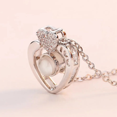 Rose Gold Heart Shaped Necklace- Mother's Day Gift