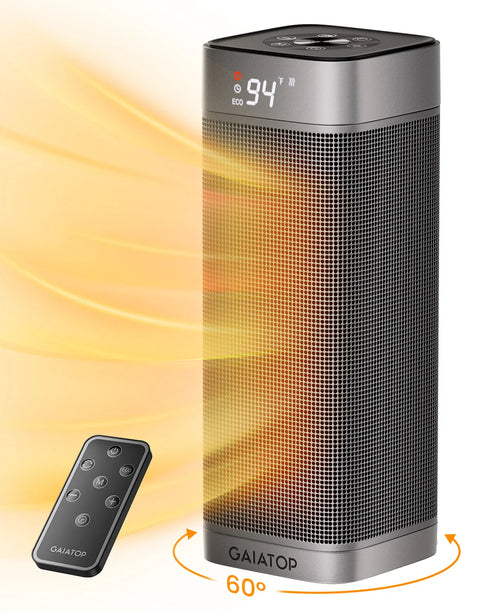 Electric Fan Heater with 3 Speed Settings and Portable Design (1200W-2000W)