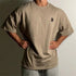 New Summer Oversized Men's T Shirt-Cotton Solid Half Sleeve Top