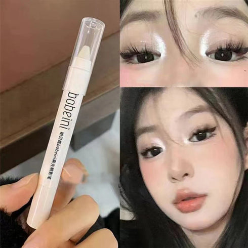 Dual-End Highlighter and Undereye Brightener Pencil – Long-Lasting, Smudge-Proof Eye Shadow Stick for Natural, Radiant Eye Makeup