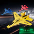 SU35 RC Plane with LED Lights - 2.4G Remote Control Glider - Foam Aircraft Model for Children