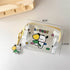 1PC Zipper PVC Transparent Coin Purse Mini Zipper Pouch Storage Bag Lovely Cartoon Jelly Wallet Cosmetic Bag Coin Purse