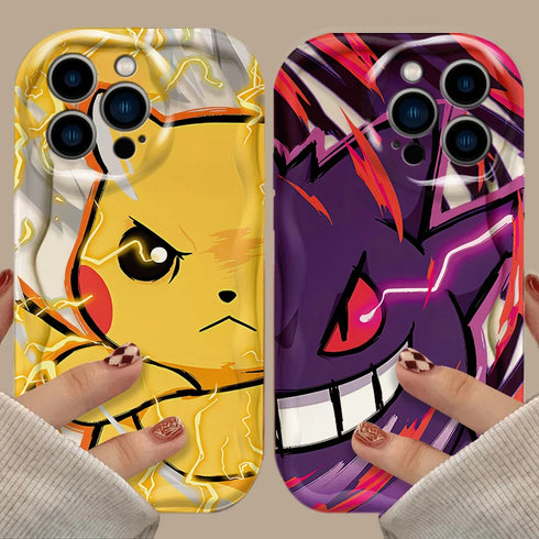 Cute Pokemon Silicone Case for iPhone 15 Pro Max, 14, 13, 12, 11, X, XR, XS, 8, 7, 6, SE