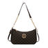 Vintage PU Leather Crossbody Handbag with Gold “M” Letter – Women’s Shoulder & Messenger Bag