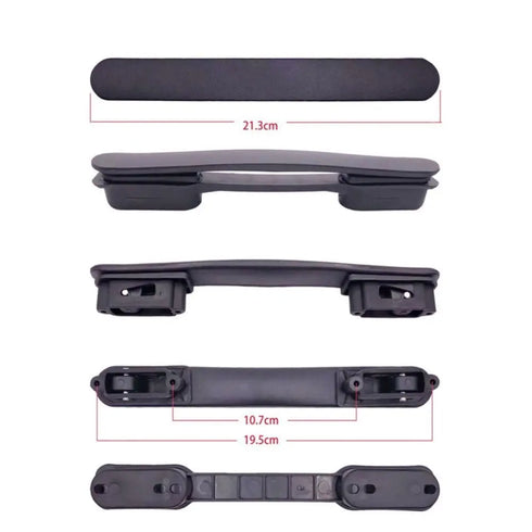 1Set Luggage Handle Trolley Handle Suitcase Handle Bag Handle Replacement Universal Travel Black Luggage Bag Handle Grip