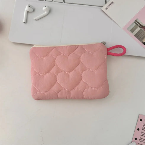 New Cute Candy Color Coin Purses Small Canvas Coin Wallet Lady Girls Earphone Coin Key Money Storage Bag Zipper Pouch