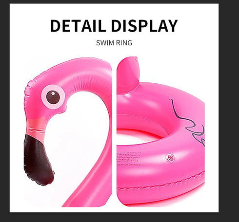 Flamingo Inflatable Swimming Ring-Swimming Circle Pool Toy-Floating Ring Pool