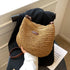 Bohemian style women's handbag, daily crossbody straw woven bag, simple work matching armpit bag