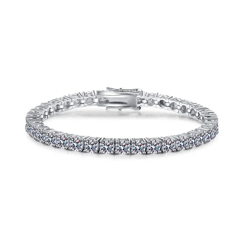 18K Gold Moissanite Tennis Bracelet for Men & Women – Certified Fine Jewelry