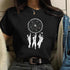 90s Girl Moon Print T Shirt for Women-Casual Tee Shirt