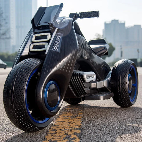 New Doki Electric Motorcycle for Boys and Girls - Sit On Toy Tricycle Hurricane for Children
