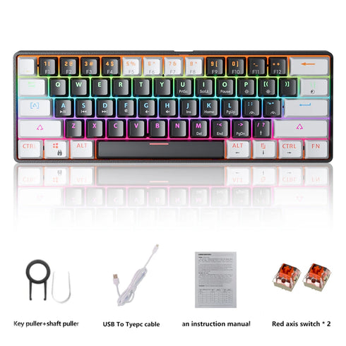 MUCAI MK61 Gaming Wired Mechanical Keyboard-Hot Swap Keyboard