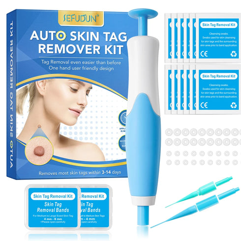 Wart Removal Tool Set – Complete Silicone and ABS Kit with Dual Pen Tips, Rubber Rings, and Cleaning Pads – Non-Powered Wart Removal Solution