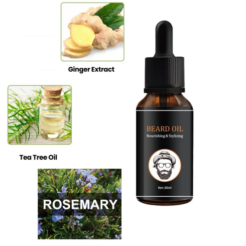Beard Growth Oil for Men Hair Growth Products Thickener Nourishing Beard Grooming Treatment Beard Care