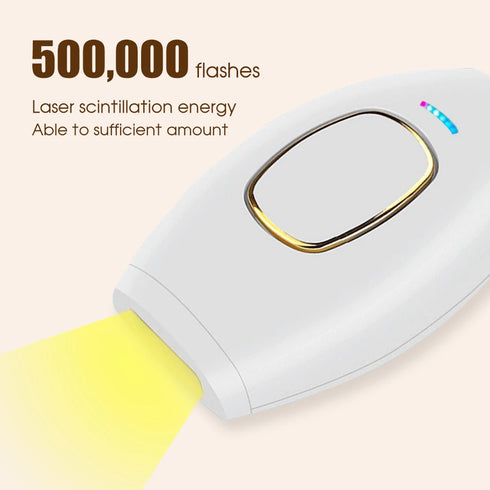 Pain Less Hair Removal For Women: IPL 500,000 Flash Depilator Pulses Permanent Laser Epilator