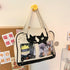 Y2K Trendy Star Ita Bag Lolita Girl Transparent Pocket Fashion Crossbody Bag Women's DIY Display Shoulder Bag Cute Purse Handbag