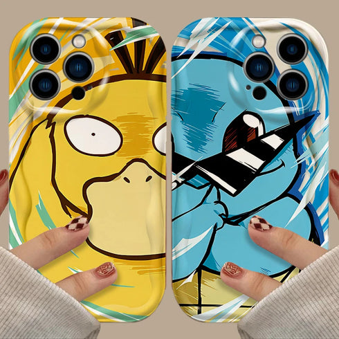 Cute Pokemon Silicone Case for iPhone 15 Pro Max, 14, 13, 12, 11, X, XR, XS, 8, 7, 6, SE