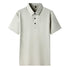 Men’s Casual Polo Shirt – Lightweight Polyester, Short Sleeve, Solid Color