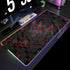 RGB Large Geometric Mouse Pad-XXL Luminous Gaming Mouse Mat-LED Desk Mats