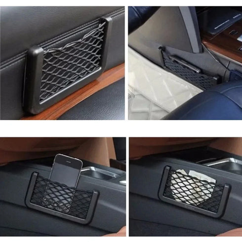 Universal Car Organizer Storage Net Pocket - 1/2pcs Auto Phone Holder - Car Accessories