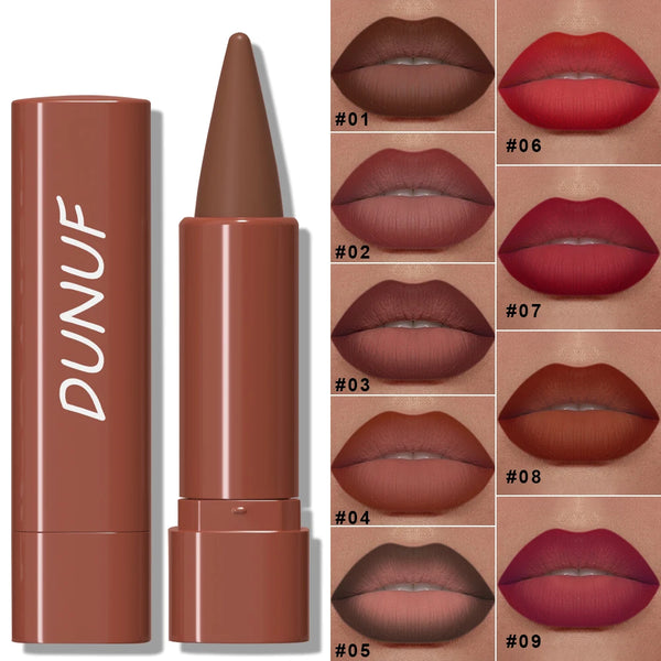 DUNUF Long-Lasting Matte Lipstick – Highly Pigmented, Lightweight & Smooth Application