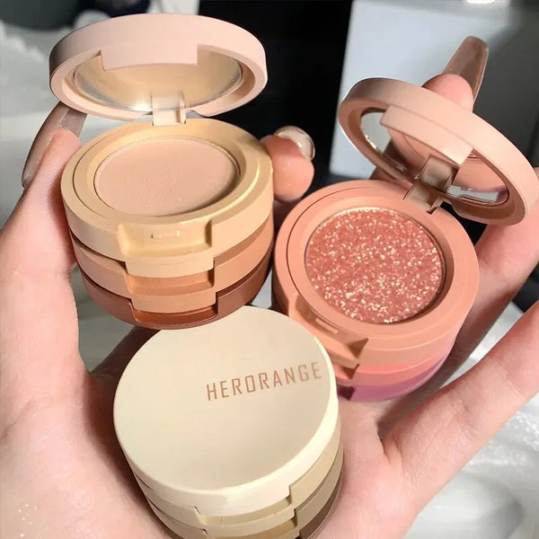 ersatile, Long-Lasting Shimmer Finish for Elegant and Everyday Makeup – Multifunctional Tricolor Pearlescent Eyeshadow