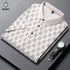 Men’s Casual Printed Polo Shirt – Lightweight, Anti-Wrinkle Polyester for Summer Wear