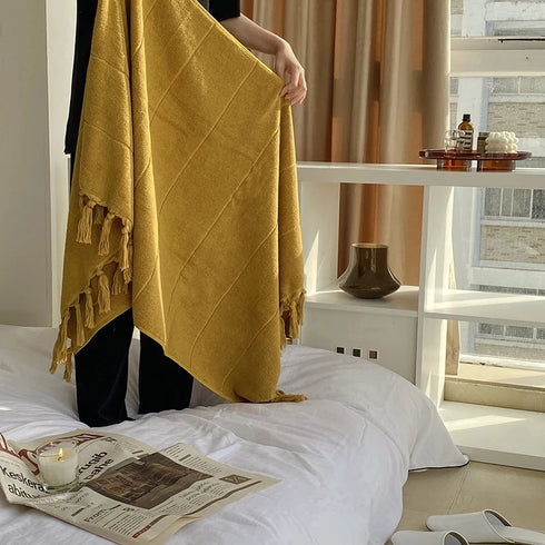 Turkey Tassel Bath Towel Plush Washcloth Washed Worsted Cotton Soft Absorbent Japanese Bathroom Towels For Man Women Drop ship