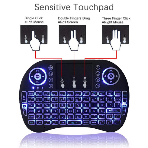 2.4G Air Mouse with Wireless Keyboard -Mini Touchpad Keyboard