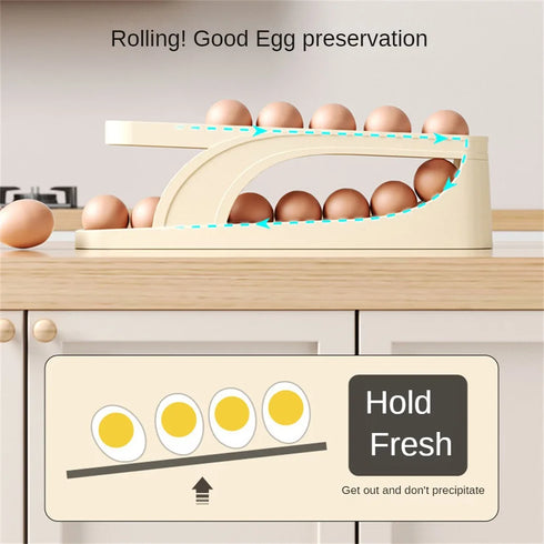 New Rotating 30-Grids Egg Storage Box – 3-Tier Space-Saving Organizer