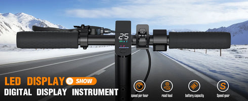 350W Foldable Electric Scooter – Lightweight, Dual Brake, Explosion-Proof Tires