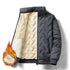 Men’s Autumn Winter Fleece-Lined Jacket | Warm Cotton-Padded Plus Size Casual Loose-Fit Coat