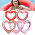 Heart Swimming Pool Floats-Inflatable Floating Ring