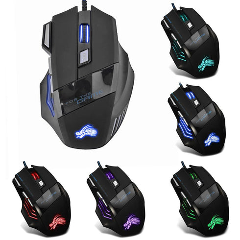 5500 DPI Wired Gaming Mouse-USB Optical Backlit Mice