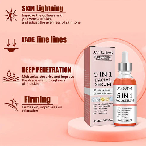 Anti-Aging Face Serum for Women – Hydrating Liquid Formula with Hyaluronic Acid, Collagen, and Niacinamide – 30ml Skincare for All Skin Types