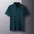 Men’s Casual Polo Shirt – Lightweight Polyester, Short Sleeve, Solid Color