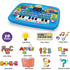 Kids Educational Tablet Toy – Literacy, Math, Music Learning with Electronic Keyboard for Ages 3-12
