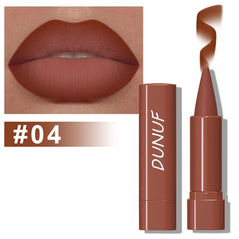 DUNUF Long-Lasting Matte Lipstick – Highly Pigmented, Lightweight & Smooth Application