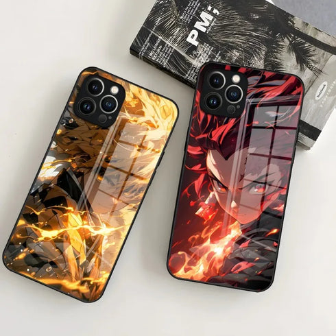 Glass Design Cove- Anime Demon Slayer Phone Case For IPhone