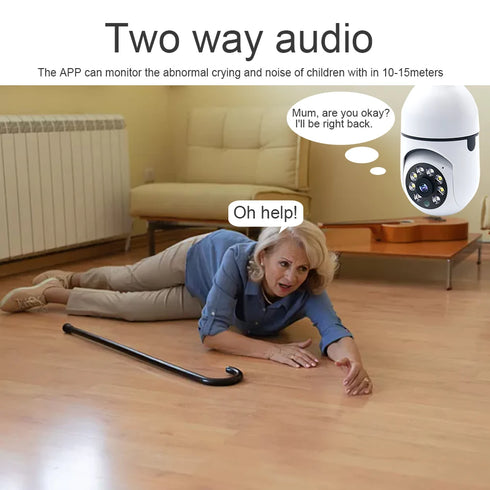 Wireless Wifi Light Bulb Camera Security Camera