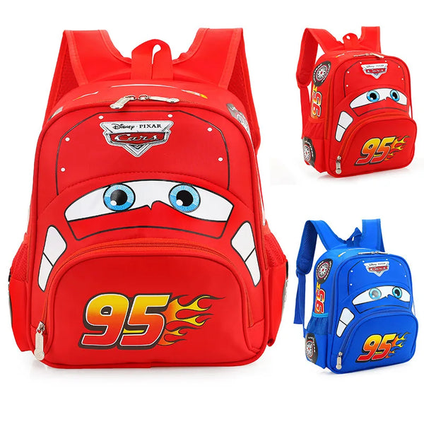 Disney Cars Safety Backpack for Kids - Kindergarten & Primary School Bag for Boys, Ages 3-6