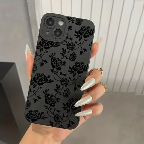 Gothic Style Phone Case For iPhone-Black Soft Silicone iPhone Cover
