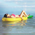 Pineapple Inflat Air Mattress-Foldable Floating Water Recliner Mats