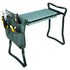 Foldable Garden Kneeler Bench with Soft Cushion Seat Pad and Tool Pouch - Outdoor Gardening Helper