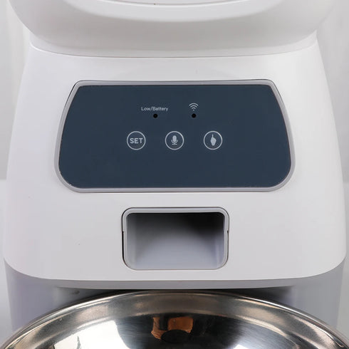 3.5L Smart WiFi Automatic Pet Feeder with Voice Recorder - Large Capacity Cat Food Dispenser