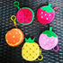 1Pc Cute Fruit Shape Plush Coin Purse Watermelon Pineapple Orange Strawberry Purse Bag Keychain Pocket Kid's Coin Pouch Wallet