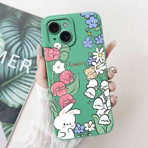 Jueeboy Protective Soft Silicone Phone Case – Cute and Artistic Designs for iPhone 14 Series