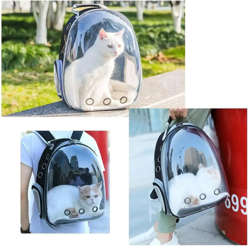 Cat Transparent Capsule Carrier Backpack Bubble Breathable Travel Carrier for Pets