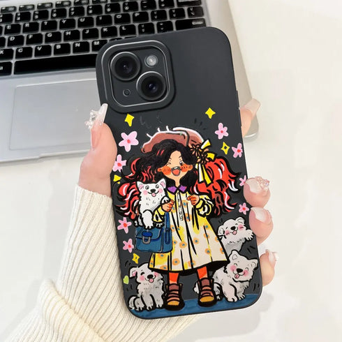 Jueeboy Protective Soft Silicone Phone Case – Cute and Artistic Designs for iPhone 14 Series